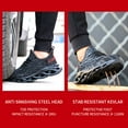 thumbnail image 3 of Safety Shoes for Men and Women, Air Cushion, Non-Slip, Protective Shoes, Work Shoes, Breathable Steel Toe Cap Shoes Eu 37-48, 3 of 8