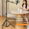 thumbnail image 6 of Qiyester Phone Tripod 66 inch Adjustable Horizontal Overhead Tripod with Storage Bags for Recording/watching/vlog, 6 of 10