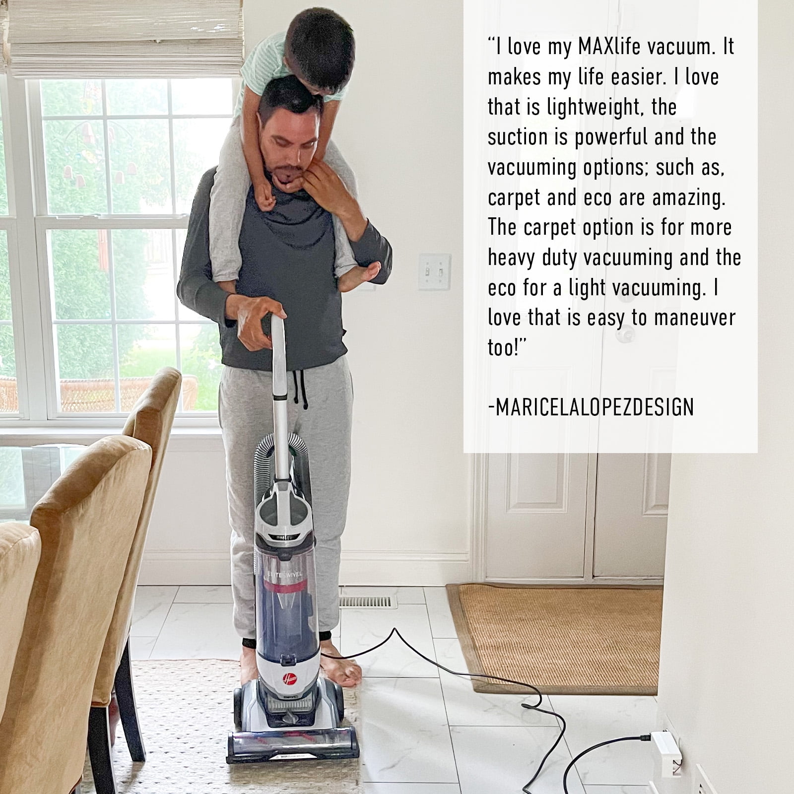 Hoover MAXLife PowerDrive Elite High Performance Swivel XL Bagless Upright  Vacuum Cleaner with HEPA Media Filtration, UH75110, New 