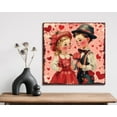 thumbnail image 6 of Vintage Valentine's Day Wall Art | 12in Square Romantic Love Decor, 6 of 8
