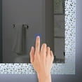 thumbnail image 4 of LED Lighted 40x24 Wall Mounted Frameless Mosaic Edged Rectangle Bathroom Vanity Mirror, 4 of 6