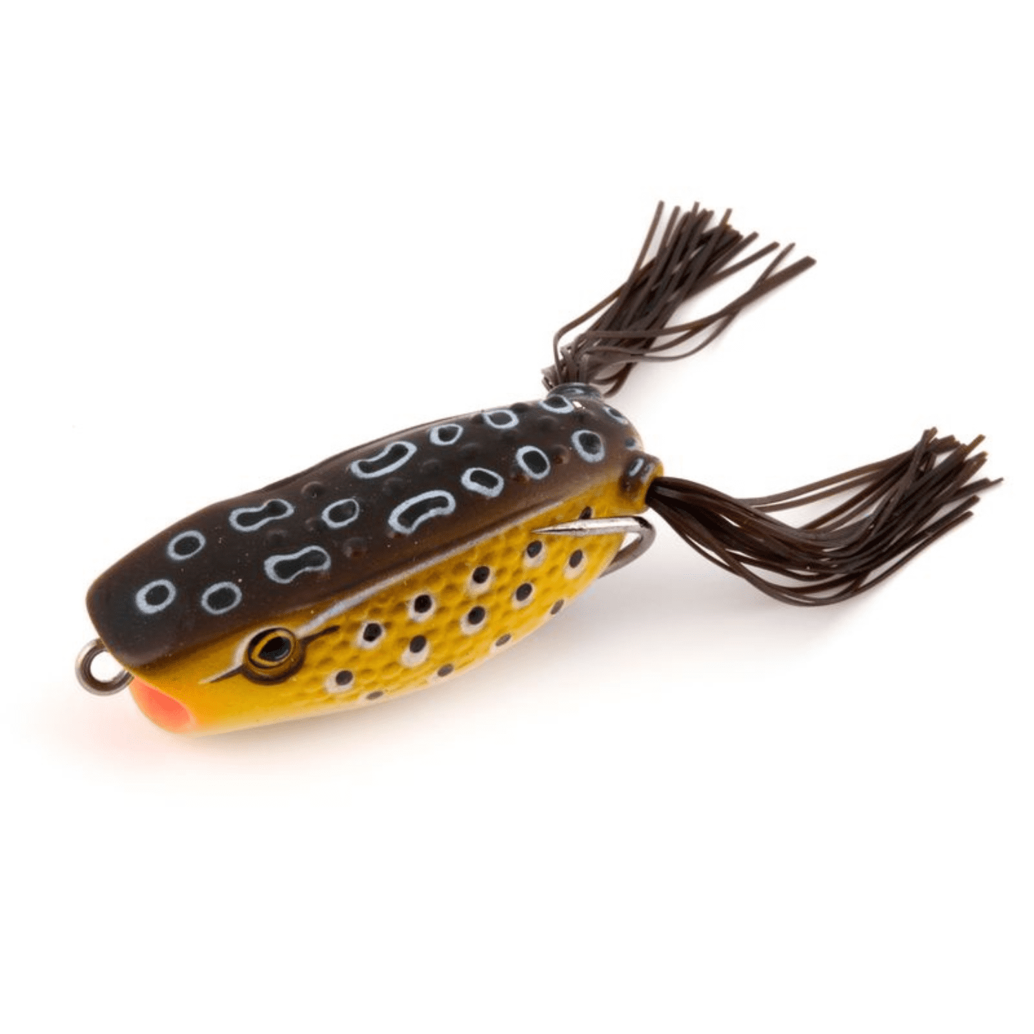 (3 pack) Ozark Trail Frog Popper Fishing Lure for Bass Fishing, Brown