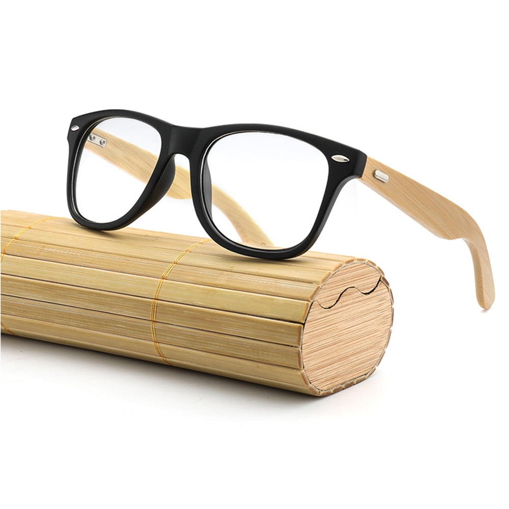 Bamboo Sunglasses Wooden Men Women Vintage Summer Mirror Polarized Lens Glasses 