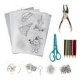 thumbnail image 1 of 11 hojas termorretráctiles, hojas de papel con película retráctil, papeles termorretráctiles, manualidades con papel retráctil para accesorios de, 1 of 6