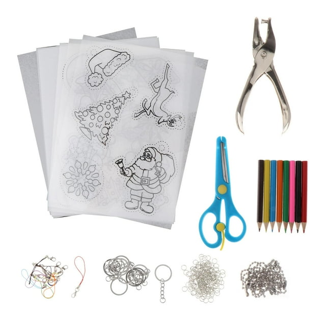 11 hojas termorretráctiles, hojas de papel con película retráctil, papeles termorretráctiles, manualidades con papel retráctil para accesorios de