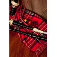 thumbnail image 3 of Ebony Bagpipe with Red Tartan Cover by Medieval Collectibles, 3 of 7