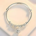 thumbnail image 6 of K-KED Fashion Silver Cross Cuff Bracelet Men Adjustable Stainless Steel Bangle Jewelry-#13, 6 of 7