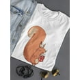 thumbnail image 3 of Cute Christmas Squirrel & Gift T-Shirt Women -Image by Shutterstock, Female Medium, 3 of 4