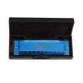 thumbnail image 1 of EeaseCA Blues Harpe 10 Trous 20 Tons Harmonica Emballé avec une Boîte en Plastique Instruments de Jeu Petits Instruments (Bleu avec Serviette de Nettoyage), 1 of 7