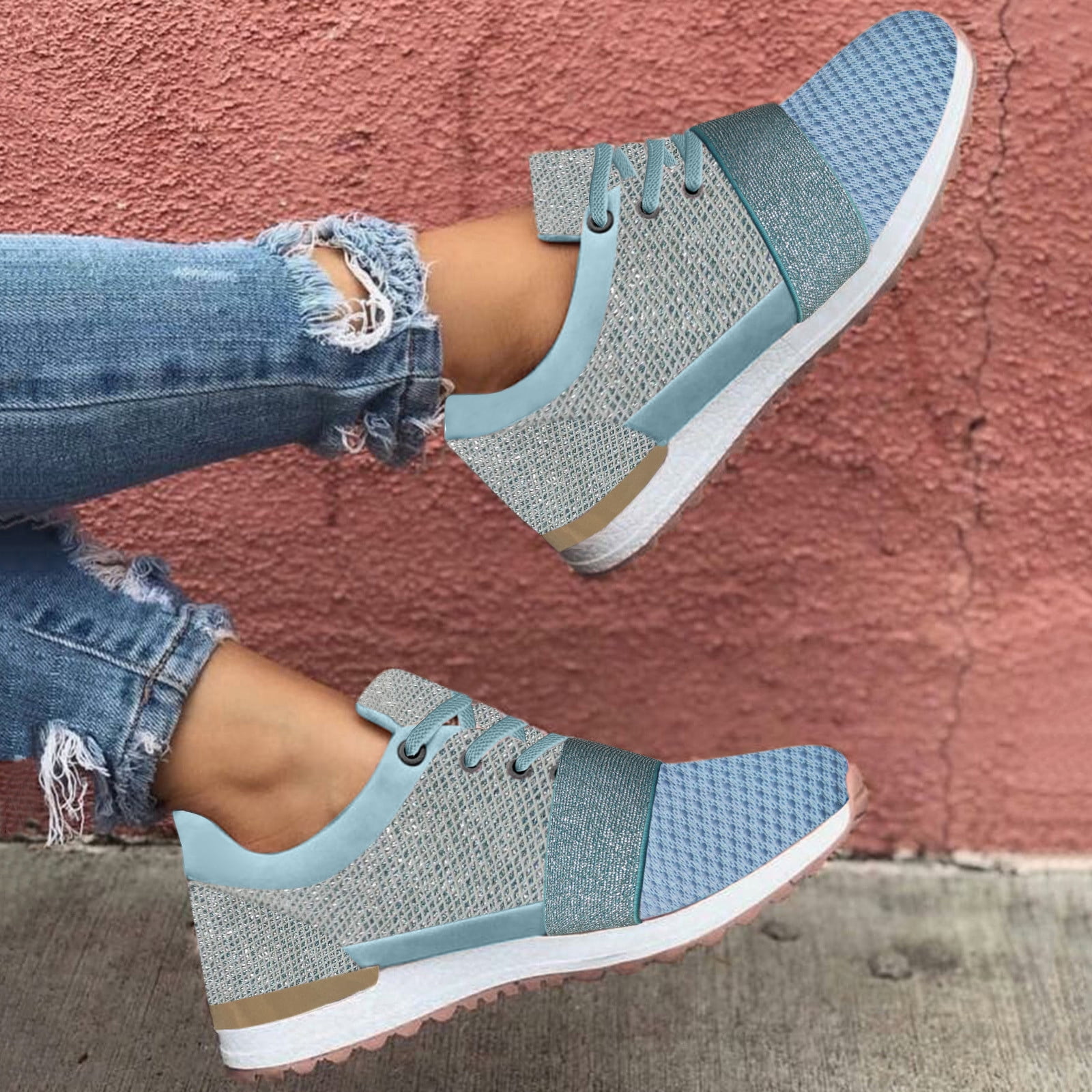 summer wedge sneakers