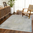 thumbnail image 2 of Blue Oriental Area Rugs for Living Room Washable Rugs Boho Moroccan Area Rug Soft Neutral Geometric Bohemian Carpet Distressed Indoor Rug for Bedroom Dining Room Office Foldable Nonslip Rug, 2 of 9