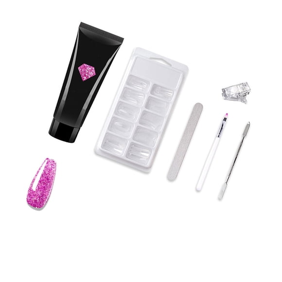 Nail Extension Gel Set Nail Gel Kit Nails for Home Salon Shop Starter Set Professional Kit Nail Manicure Salon Set for Beginners Type3