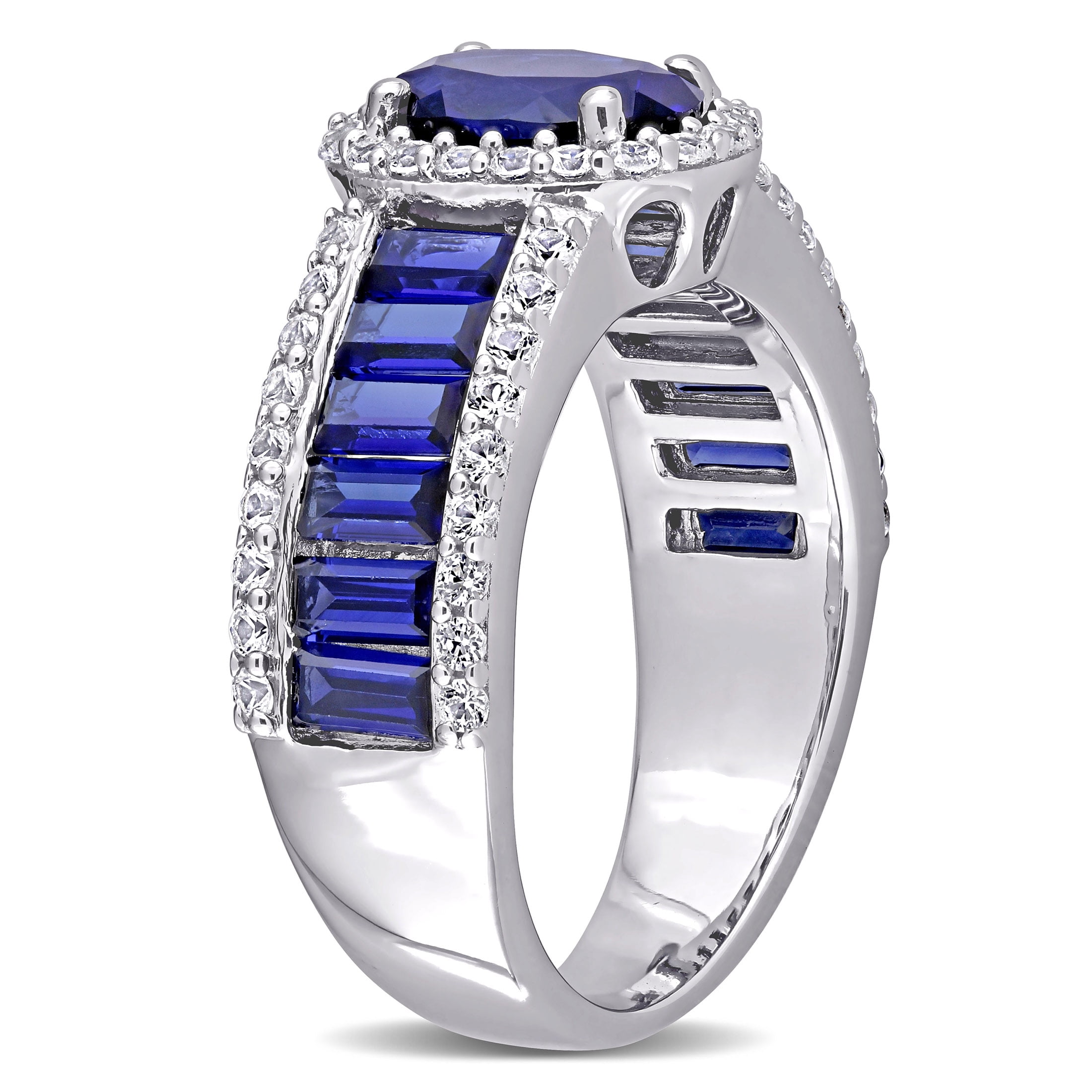 Everly Women's Created Sapphire Sterling Silver Ring