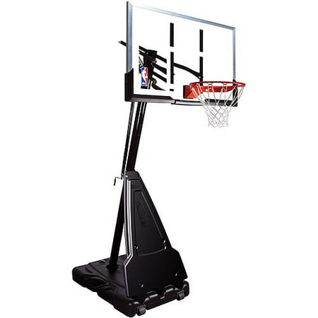 Spalding 68564 54 inch Acrylic Portable Basketball System with  3/16 inch Acrylic Steel Board Frame