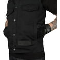 thumbnail image 2 of Thrashin Supply Nightrider V2 Mens Motorcycle Vest Black XXL, 2 of 4