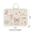 thumbnail image 2 of Bolso Para Portátil Butterfly De Pu De 15,6/16 Eo Safe Imports Blanco, 2 of 5