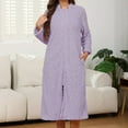 thumbnail image 2 of Soft Long Robe Bathrobe Cozy Loungewear Kimono Housecoat For Home Comfort And Warmth Elegant Design, 2 of 8