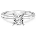 thumbnail image 3 of IGI Certified 2 Carat Princess Shape Lab Grown Diamond Engagement Ring | 14K White Gold | Eva Six Prong Knife Edge Lab Diamond Ring | FG-VS1-VS2 Quality Friendly Diamonds, 3 of 5