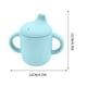 thumbnail image 2 of Vaso de silicona para bebés, vaso de aprendizaje para refrigerios con pajita, vaso de entrenamiento para evitar caídas, vaso de agua, 2 of 5
