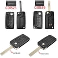 thumbnail image 3 of Bilnyckel Fjärrkontroll Flip Nyckel Skal Fodral 2 Knappar CE0523 CE0536 För Peugeot 308 207 307 3008 5008 807 För Citroen C2 C3 C4 C5 C6 C8 [Db], 3 of 5