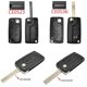 thumbnail image 3 of Bilnyckel Fjärrkontroll Flip Nyckel Skal Fodral 2 Knappar CE0523 CE0536 För Peugeot 308 207 307 3008 5008 807 För Citroen C2 C3 C4 C5 C6 C8 [Db], 3 of 5