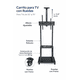 thumbnail image 5 of Soporte Para TV Con Ruedas De 32 A 75 Pulgadas Audiobahn AFT3275R Negro Nuevo, 5 of 5