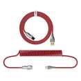thumbnail image 2 of Cable USB en de 1,8 conector de aviación, líneas escalables para mecánico, teléfonos inteligentes, tabletas, línea de Rojo Yotijar Cable espiral enrollado, 2 of 10