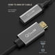 thumbnail image 2 of QGeeM HDMI Single to Mini DP Converter Adapter Cable UHD 4K@30Hz Plug, 2 of 5