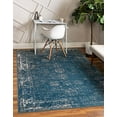 thumbnail image 2 of Unique Loom 3141397 2 ft. 2 in. x 3 ft. Casino Sofia Rectangular Rug, Blue, 2 of 10