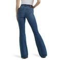 thumbnail image 3 of Wrangler Women's Lily Medium Wash Bespoke High Rise Flare Stretch Denim Jeans Medium Wash 30W x 34L, 3 of 3