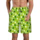 thumbnail image 1 of Balery St Patrick's Day7 Traje de Baño Estilo Hawaiano para Hombre, Shorts de Secado Rápido con Bolsillos-3X-Large, 1 of 6