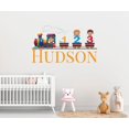 thumbnail image 2 of Vinilo decorativo de pared Tren con nombre personalizado CuteDecals 51 x 30 cm, 2 of 9