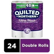 Angle View: Quilted Northern Ultra Plush Toilet Paper, 24 Double Rolls