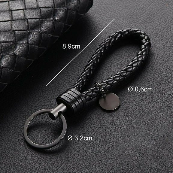 Key Chains Handwoven Leather Keychain Simple Car Key Chain Accessories Keychain Gift for Men and Women Father‘s Day