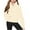 Khaki, variant on FAIWAD Girls Half Zipper Sweatshirts Long Sleeve Comfy Pullover Tops with Thumb Hole 5-14Y