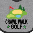 thumbnail image 4 of Inktastic Golfing Crawl Walk Golf Boys or Girls Baby Bib, 4 of 4