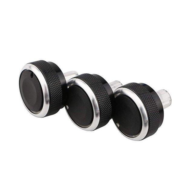 Ventas promocionales 3 x Botón de interruptor de calefacción de aire acondicionado de CA negro para 2 3 MK2 MK3