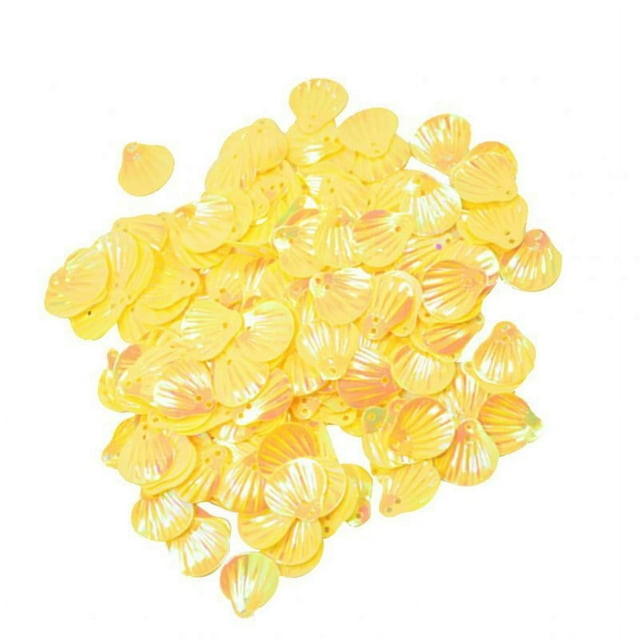 yuksok Shell Loose Sequins Sewing Paillette DIY Jewelry Craft Decoration Yellow
