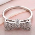 thumbnail image 3 of HOOUN Fashion Women Jewelry 925 Silver White zirconia Ring Wedding Bridal Gift Sz 5-11-#10-6, 3 of 4