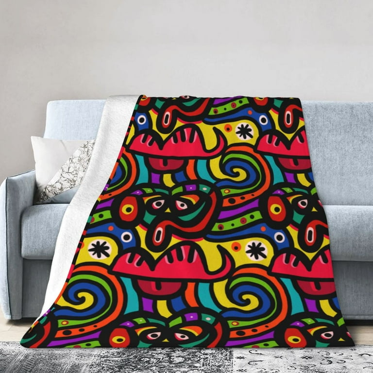 DouZhe Ultra Soft Micro Fleece Lightweight Flannel Bed Blanket
