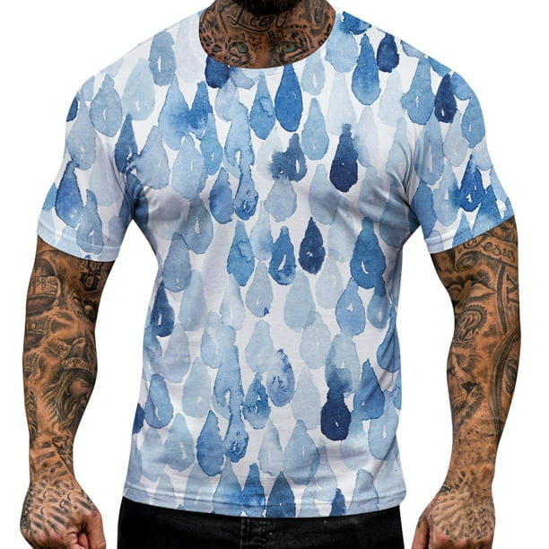Under Armour Mens Deep Blue Poly Dry Distressed Logo Performance Shirt on  Sale