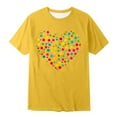 thumbnail image 3 of Shadoumai Girl Shirts Printed Pattern Cowl Neck Shirt Short Sleeve T-Shirt Comfy Preppy Tops T Shirts for Girls, 3 of 3