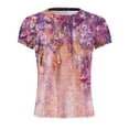 thumbnail image 3 of EIMELI T-Shirt Décontracté à Manches Courtes Imprimé pour Femmes, 3 of 3