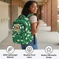 thumbnail image 2 of Jeiento Green Dinosaur Kids Backpack for Boys 17 Inch Lightweight School Bag, Breathable Elementary Backpack with Padded Laptop Sleeve & Multi-Pockets for 9-12 Years Old, 2 of 7