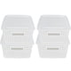 thumbnail image 1 of Set de 4 cajas Canastas Organizadoras IPP rattan Plástico blanco, 1 of 7