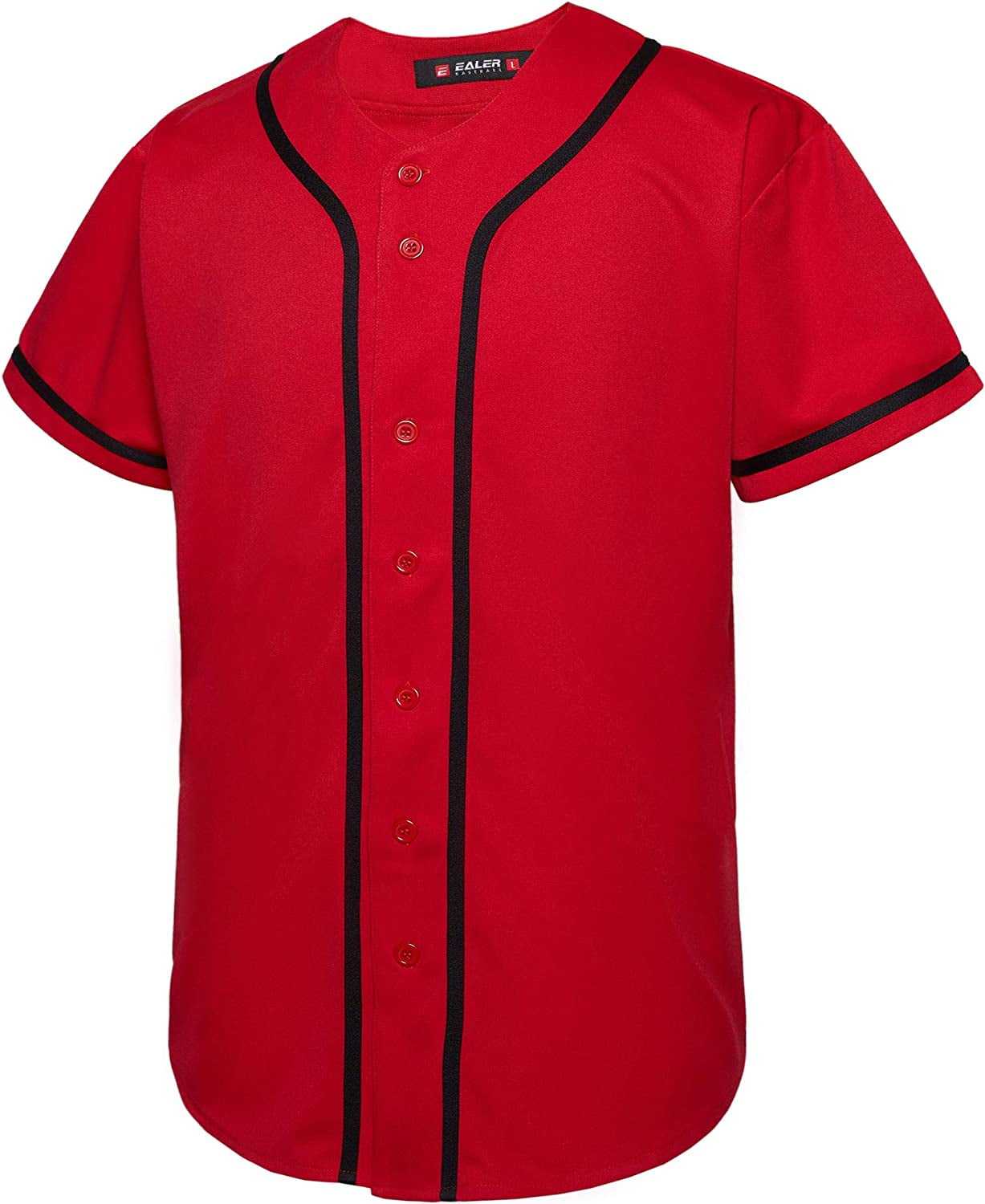 EALER BJ80 Series Mens Baseball Jersey Button Down Shirts Short Sleeve  Hipster Hip Hop Sports Uniforms