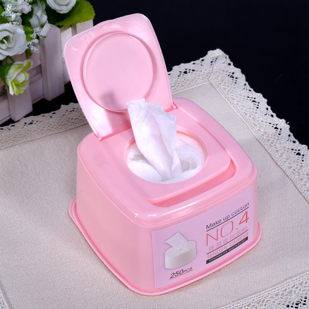 Cergrey Makeup Cotton, Makeup Remover Pad,250Pcs/Box Cosmetic Makeup Facial Eye Cleansing Cotton Pad Women Necessary Soft Sheet Draw-out