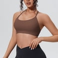 thumbnail image 4 of Naittoop Women's Sports Bra Halter Workout Sports Bra Strappy Criss Cross Back Bra Removable Padded Yoga Crop Top, 4 of 5