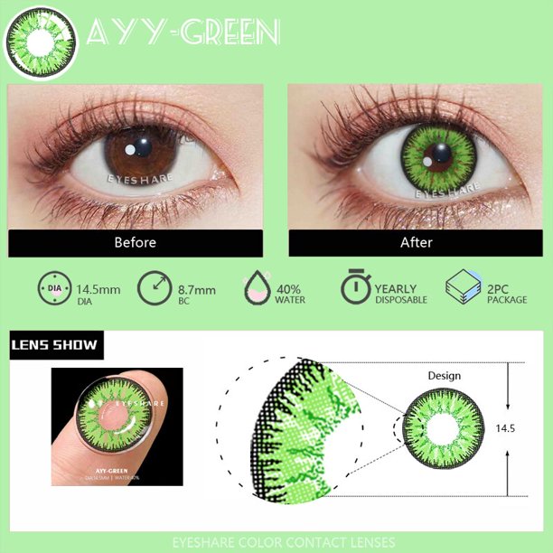 D'ORELLA-lentillas de colores para ojos, lentes de contacto coloridas para Cosplay de Anime, maquillaje de belleza para Halloween, 1 par