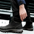 thumbnail image 3 of Men Snow Boots Hiking Booties Warm Shock Absorption Non-slip Winter Shoes, 3 of 7